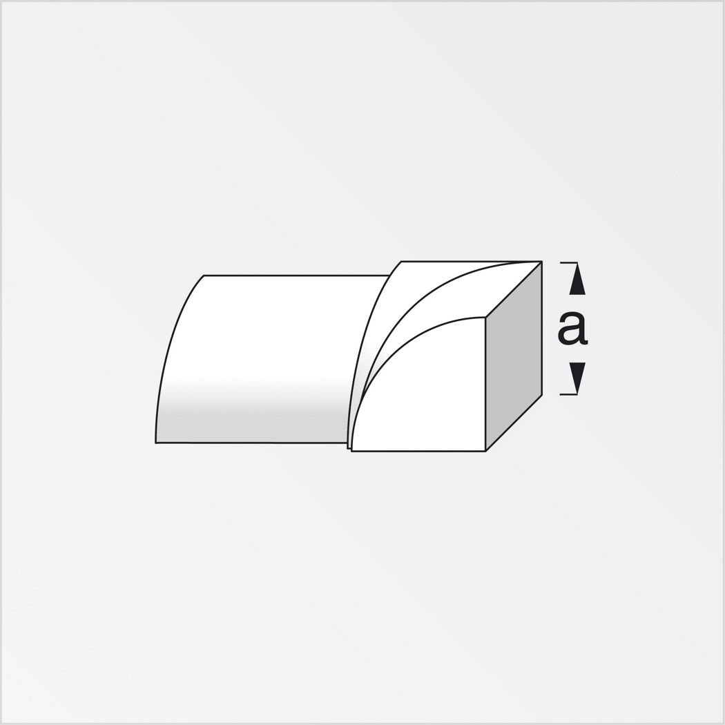 Inneneck Edelstahl silbern 0,8 cm