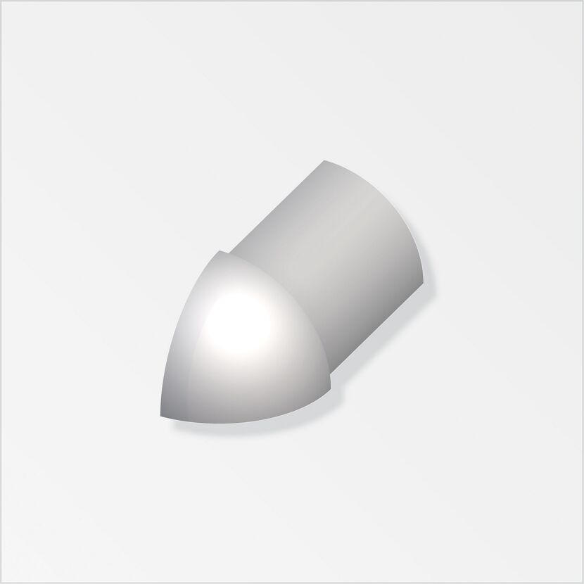 Viertelkreis-Außeneck silber 0,8 cm
