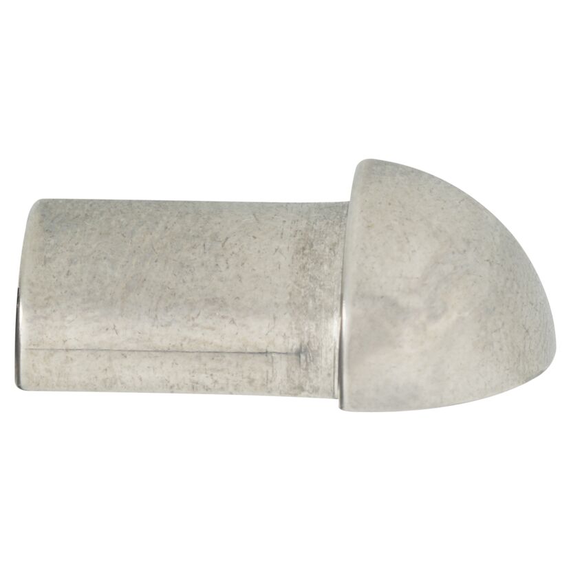 Viertelkreis-Außeneck silber 0,8 cm
