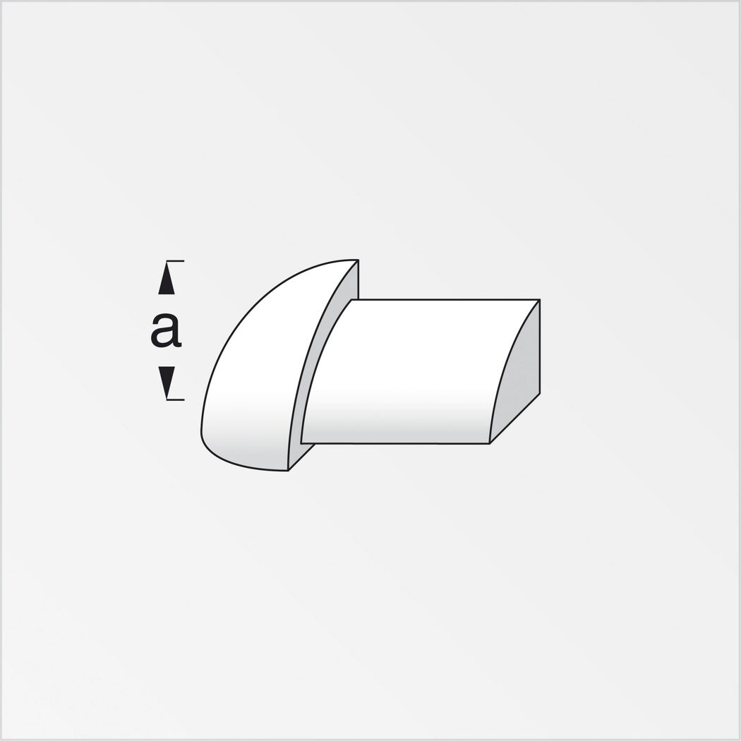 Außenecke weiss 1 cm