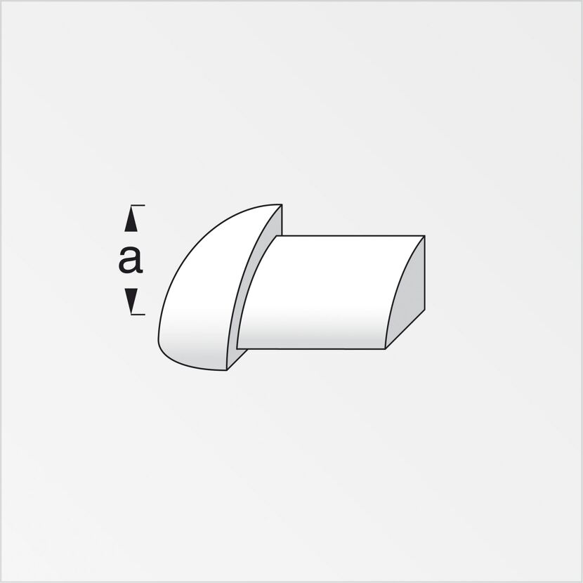 Außenecke weiss 1 cm
