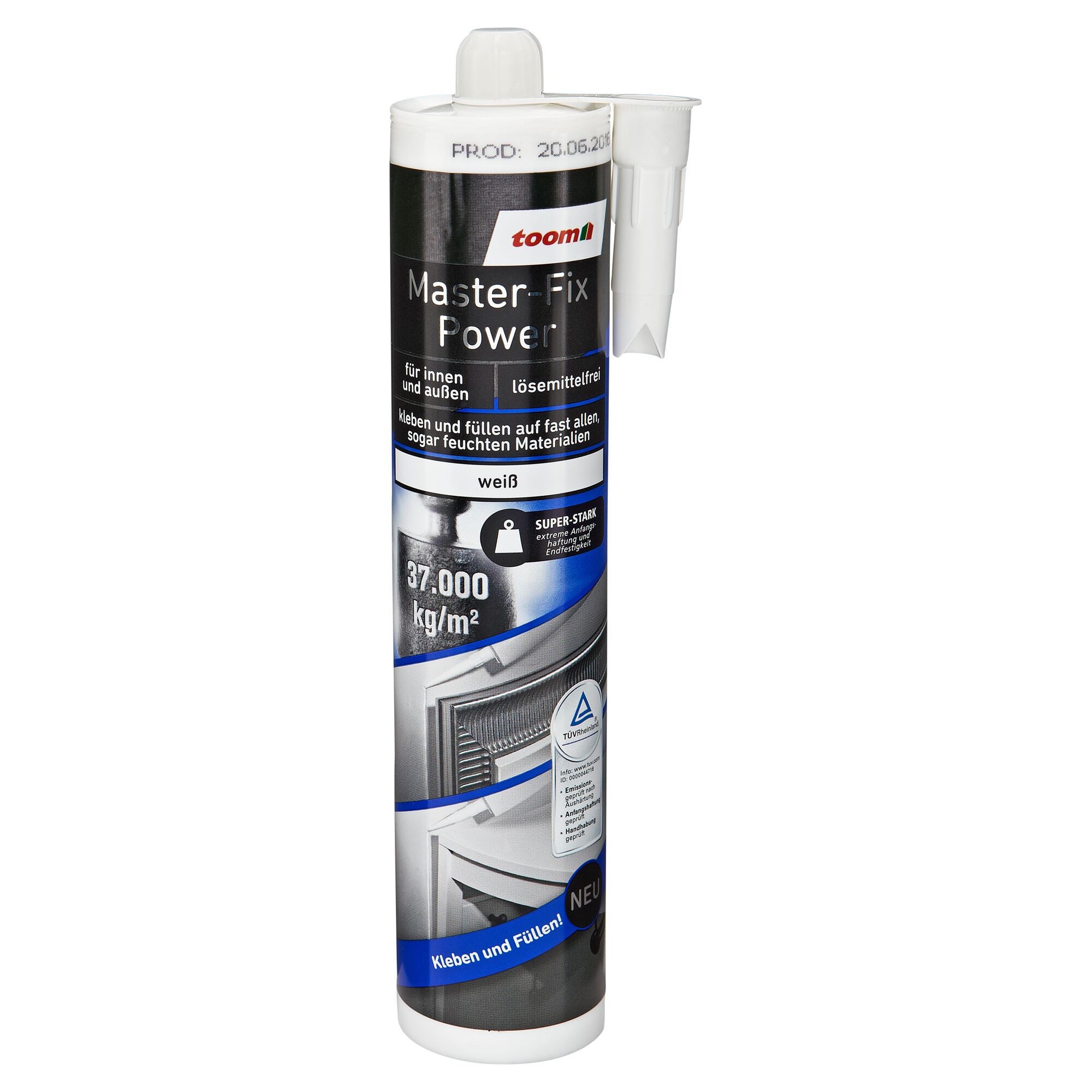 Tube mit toom Master-Fix Power Weiß