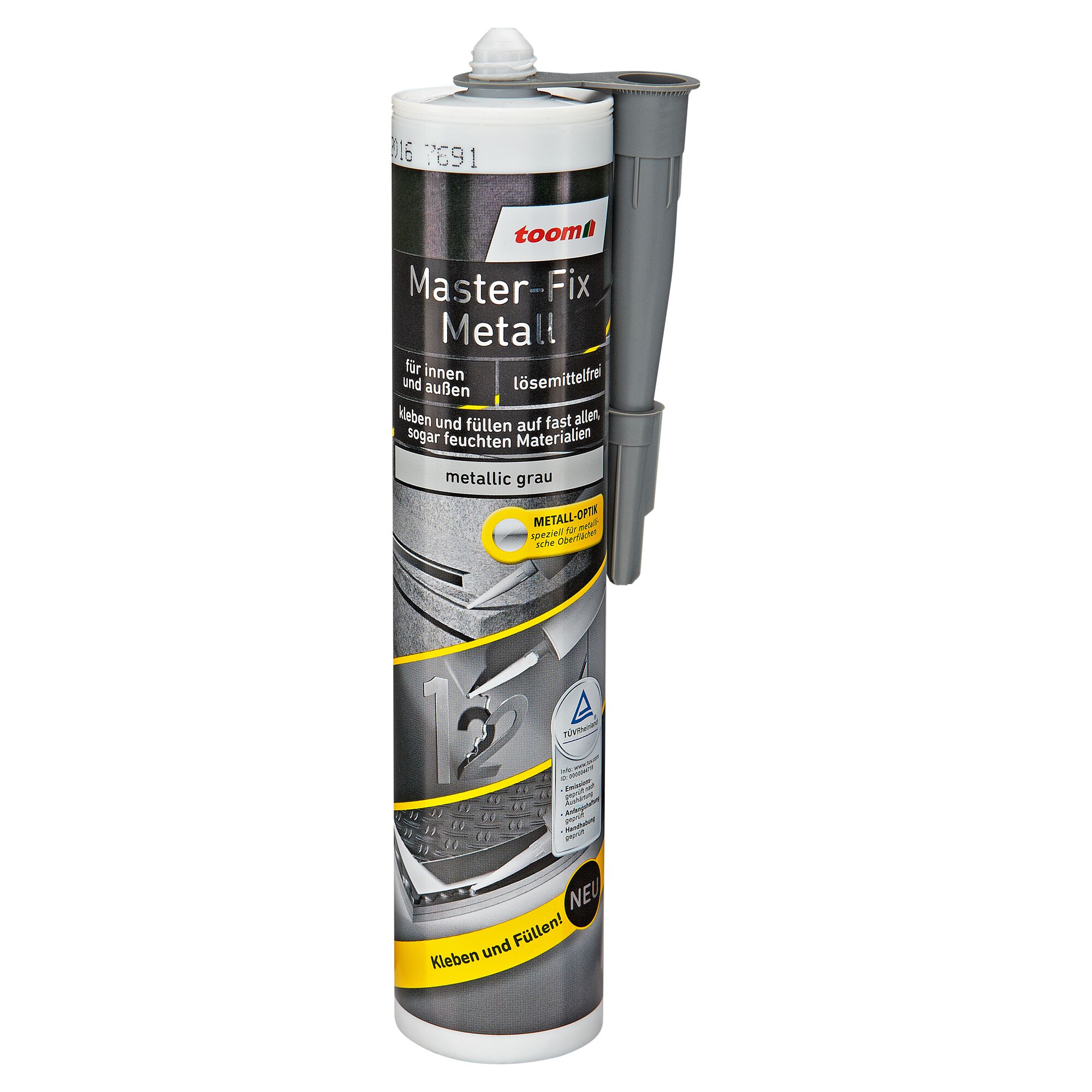 Kartusche mit toom Master-Fix Metall, metallic grau