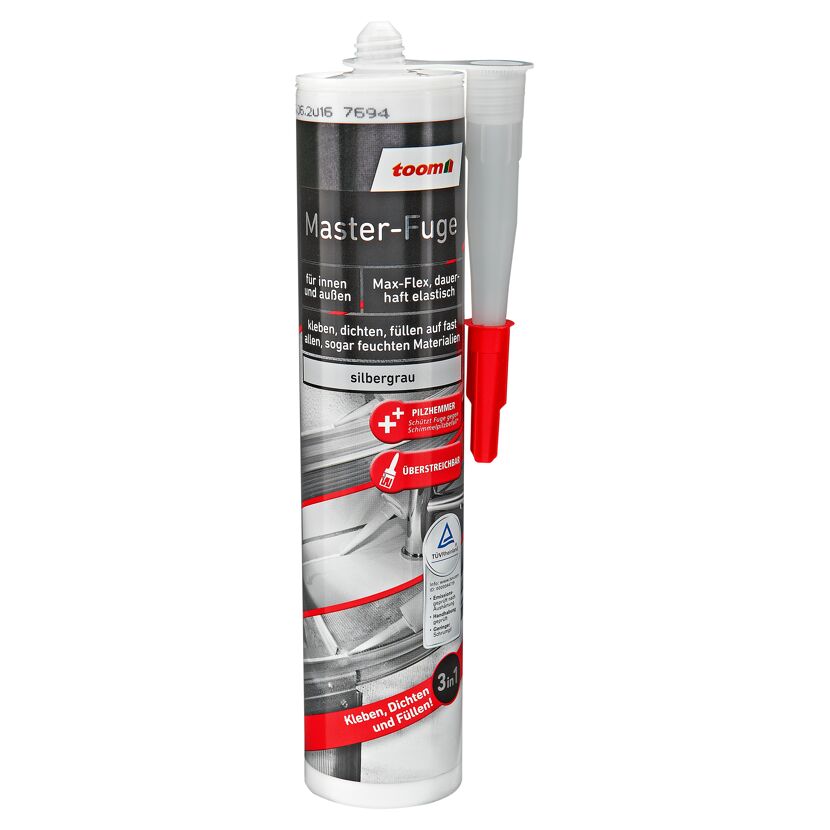 Dichtungskleber 'Master-Fuge' silbergrau 290 ml