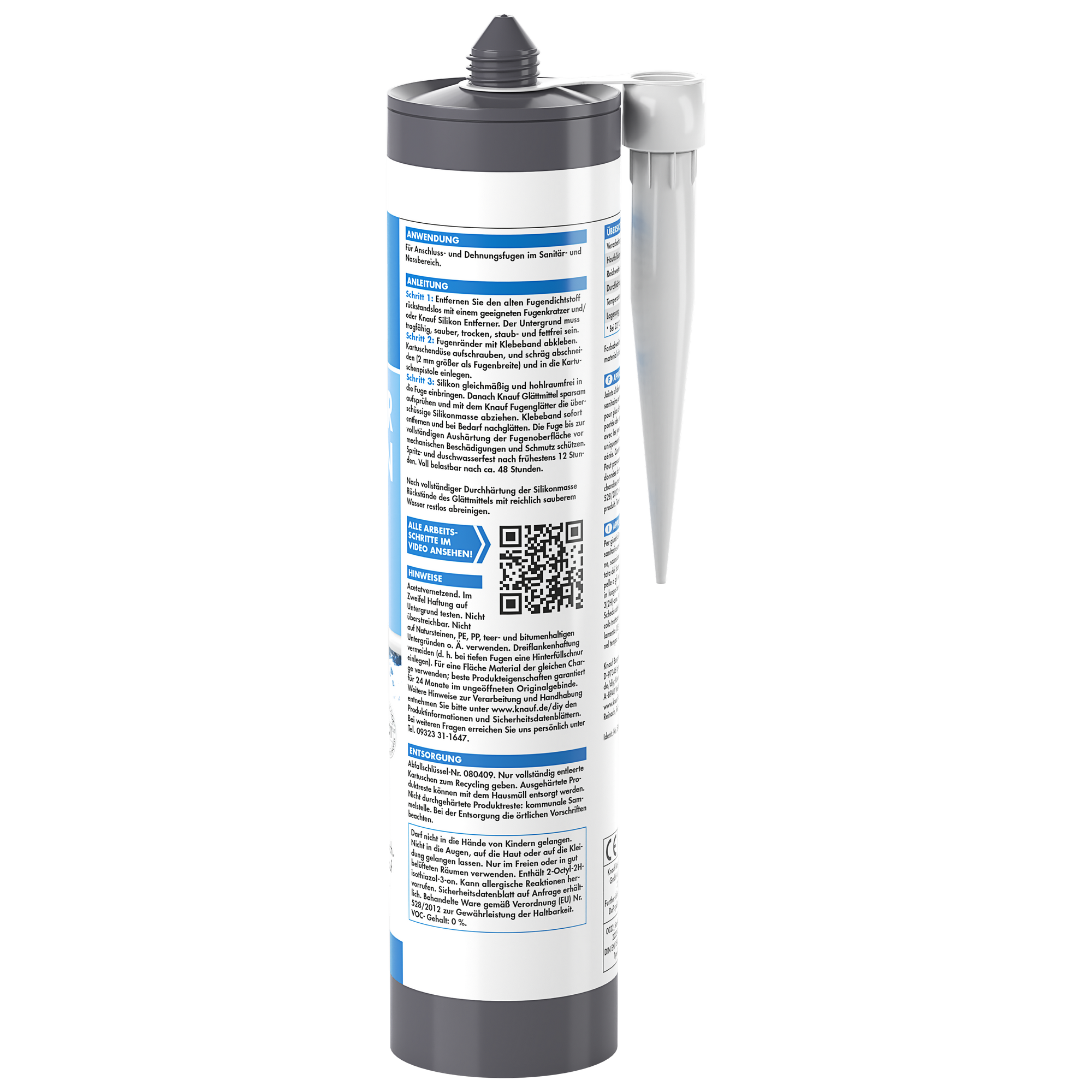 Sanitärsilikon transparent 300 ml + product picture