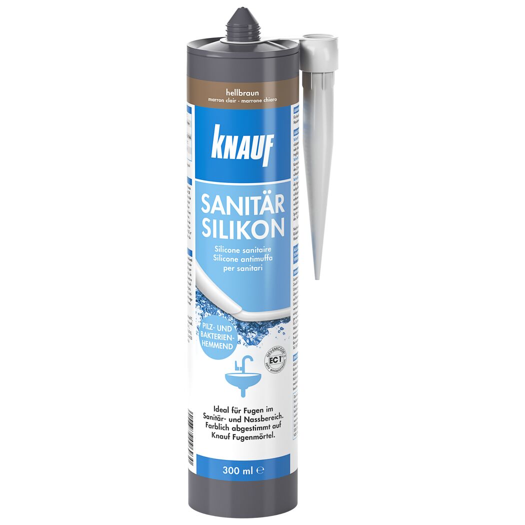 Kartusche Sanitär Silikon hellbraun von Knauf