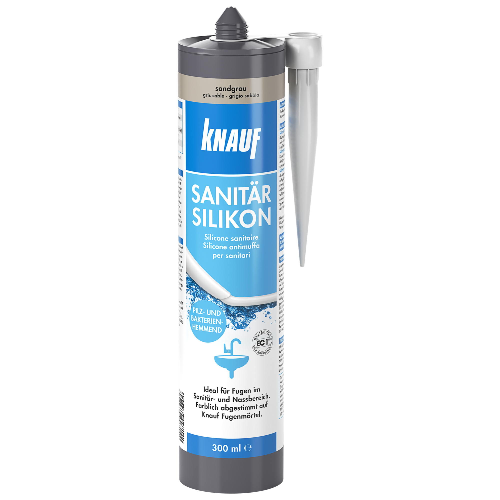 Sanitärsilikon sandgrau 300 ml + product picture
