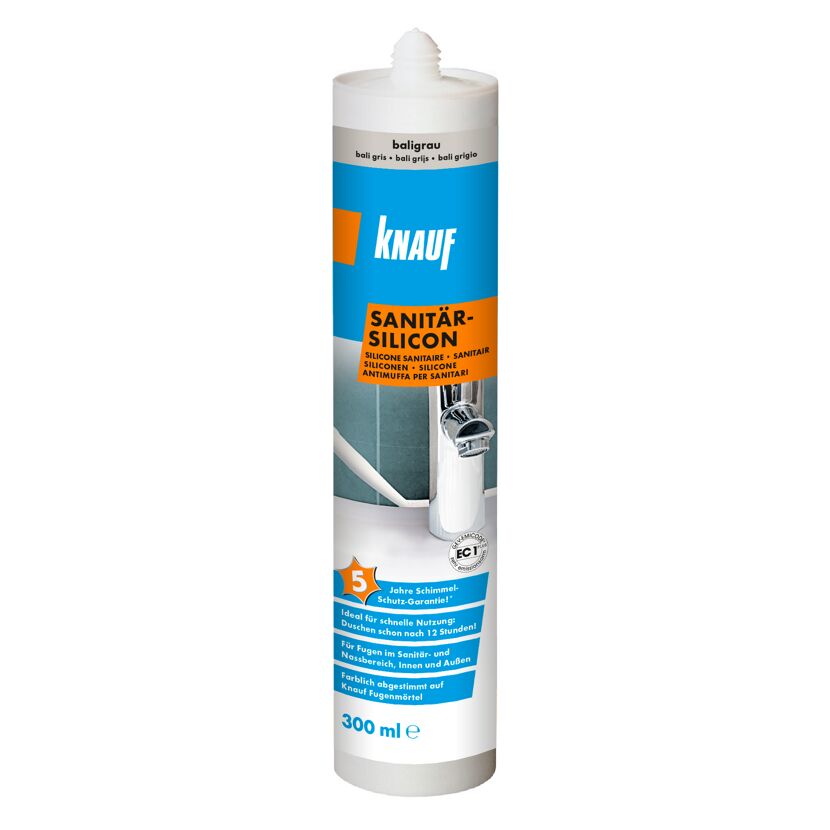 Sanitärsilikon baligrau 300 ml