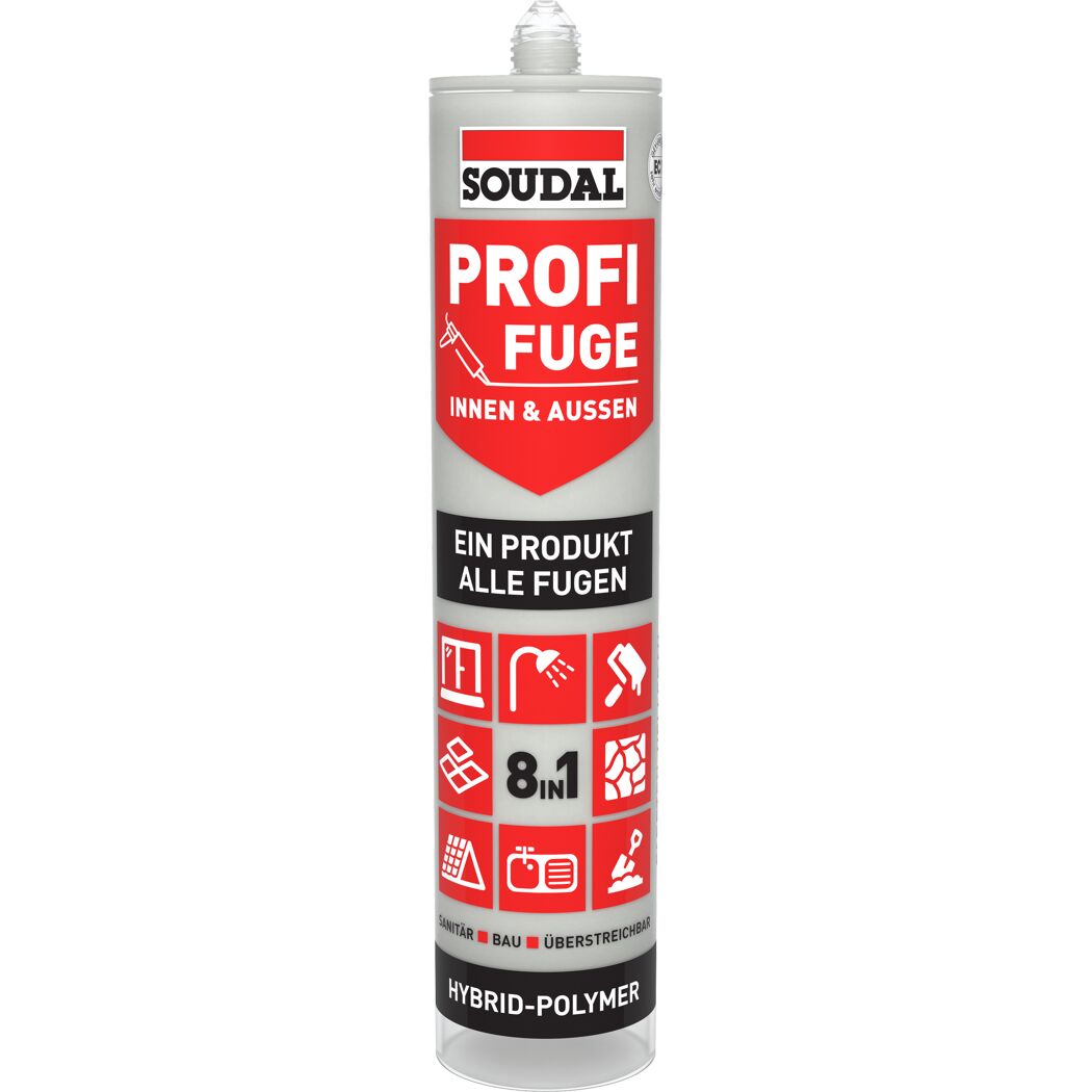 Kartusche Soudal Profi Fuge 8in1 Hybrid-Polymer