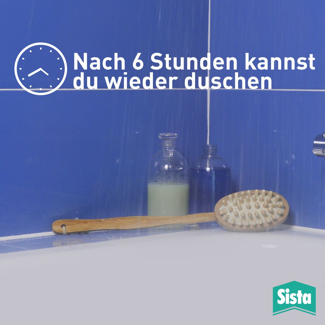 Nach 6 Stunden kannst du wieder duschen