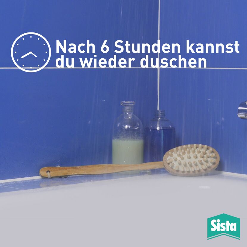 Nach 6 Stunden kannst du wieder duschen