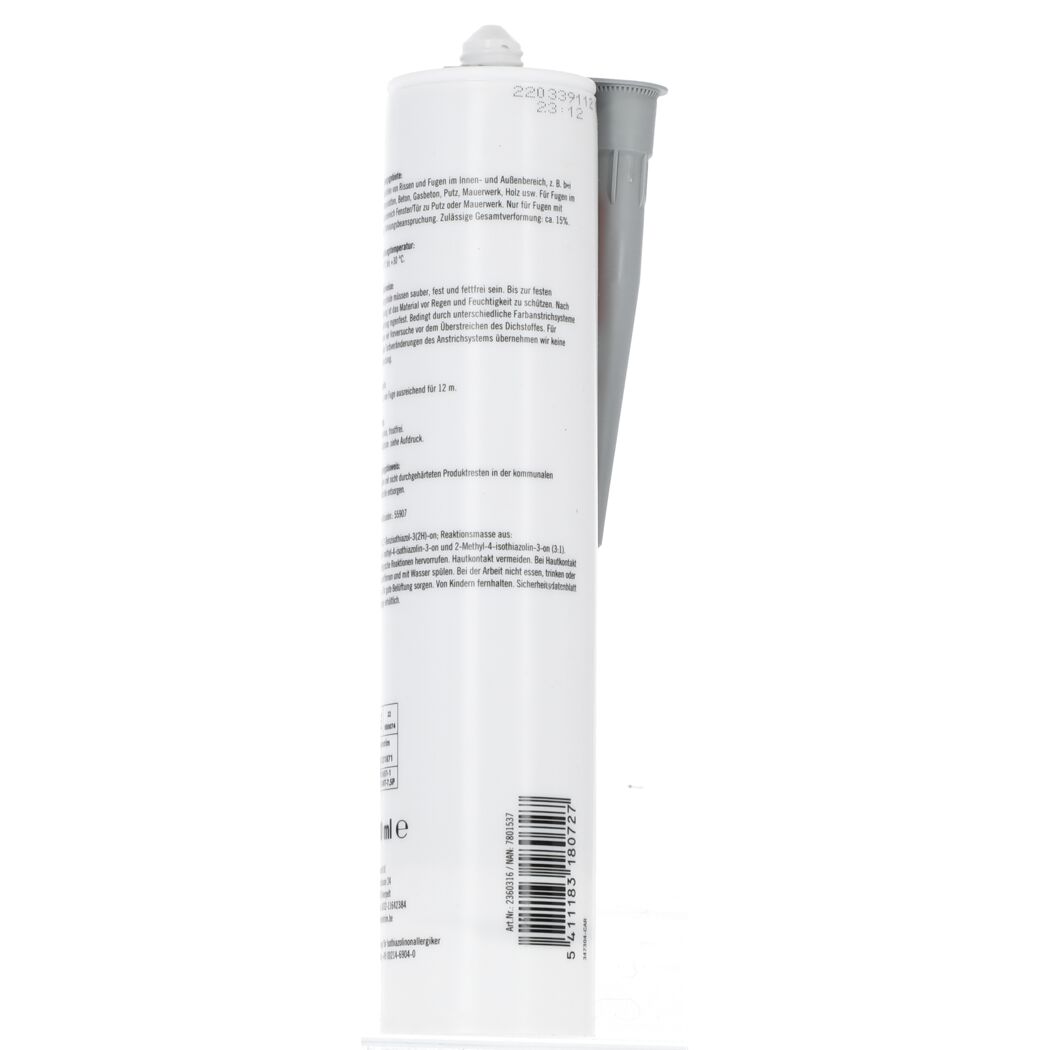 Kartusche Acryl grau 280 ml