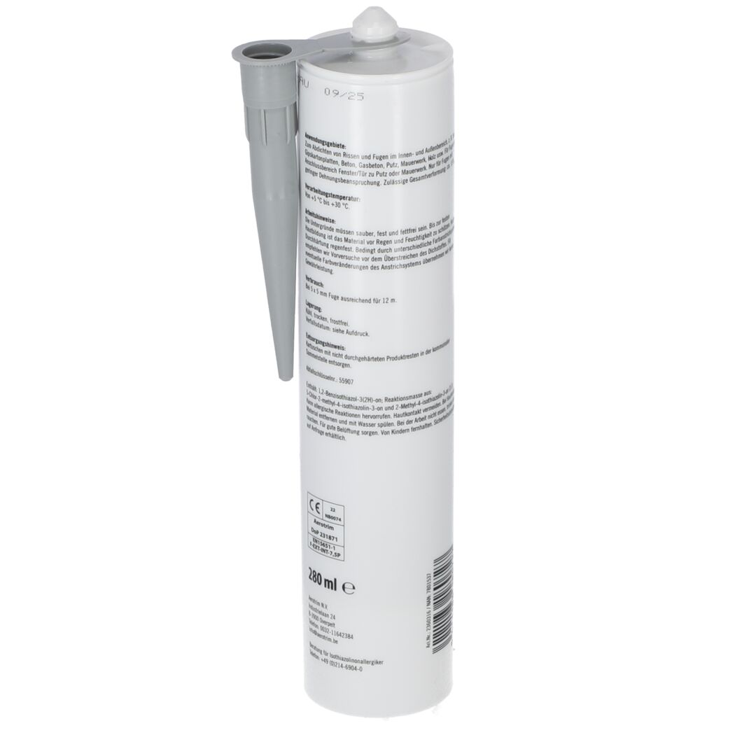 Kartusche Acryl grau 280 ml