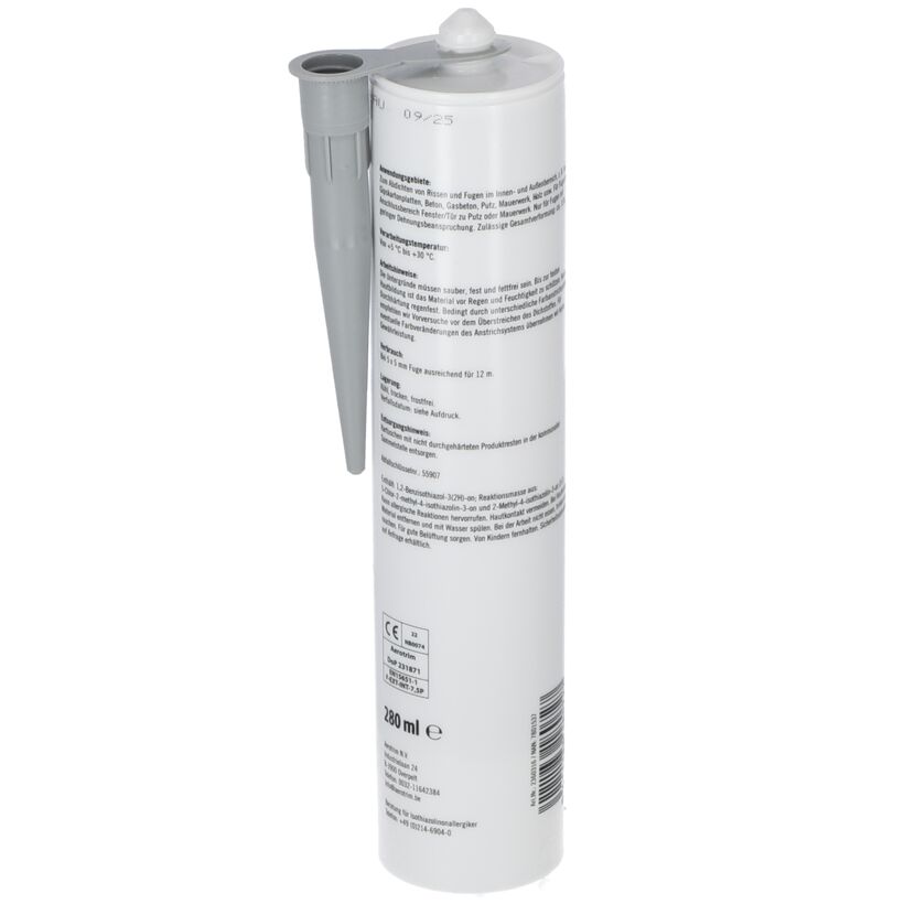 Kartusche Acryl grau 280 ml