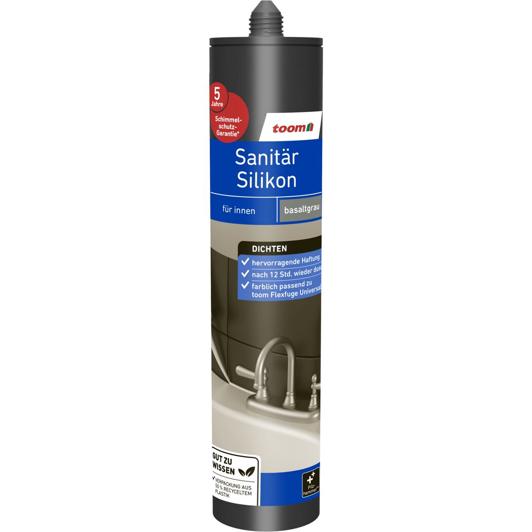 Sanitärsilikon basaltgrau 310 ml