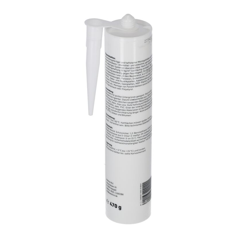 Montagekleber weiß 470 g