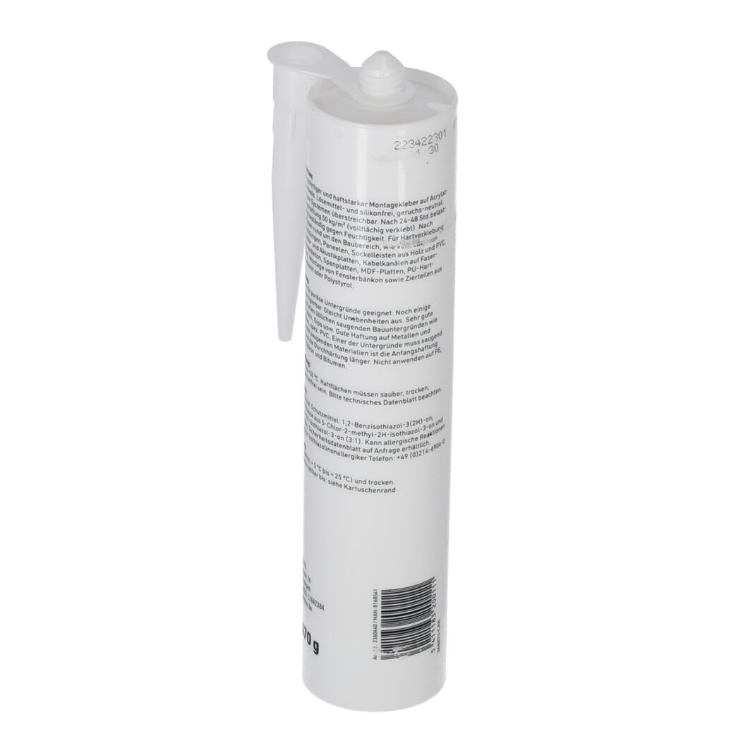 Montagekleber weiß 470 g