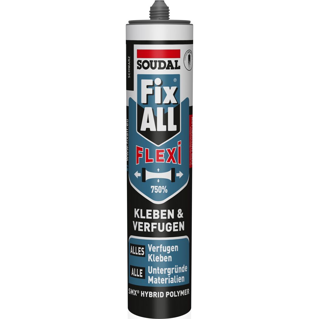 Fugen- und Klebdichtstoff 'Fix ALL Flexi' schwarz 470 g