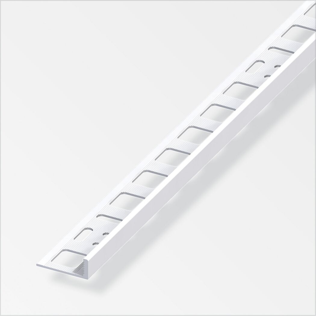 Weißes Winkel-Profil aus PVC