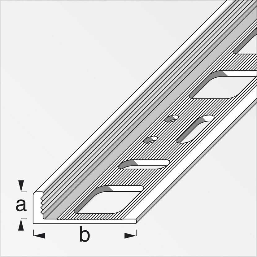 Weißes Winkel-Profil aus PVC