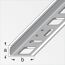 Winkel-Profil Alu blank 8 mm