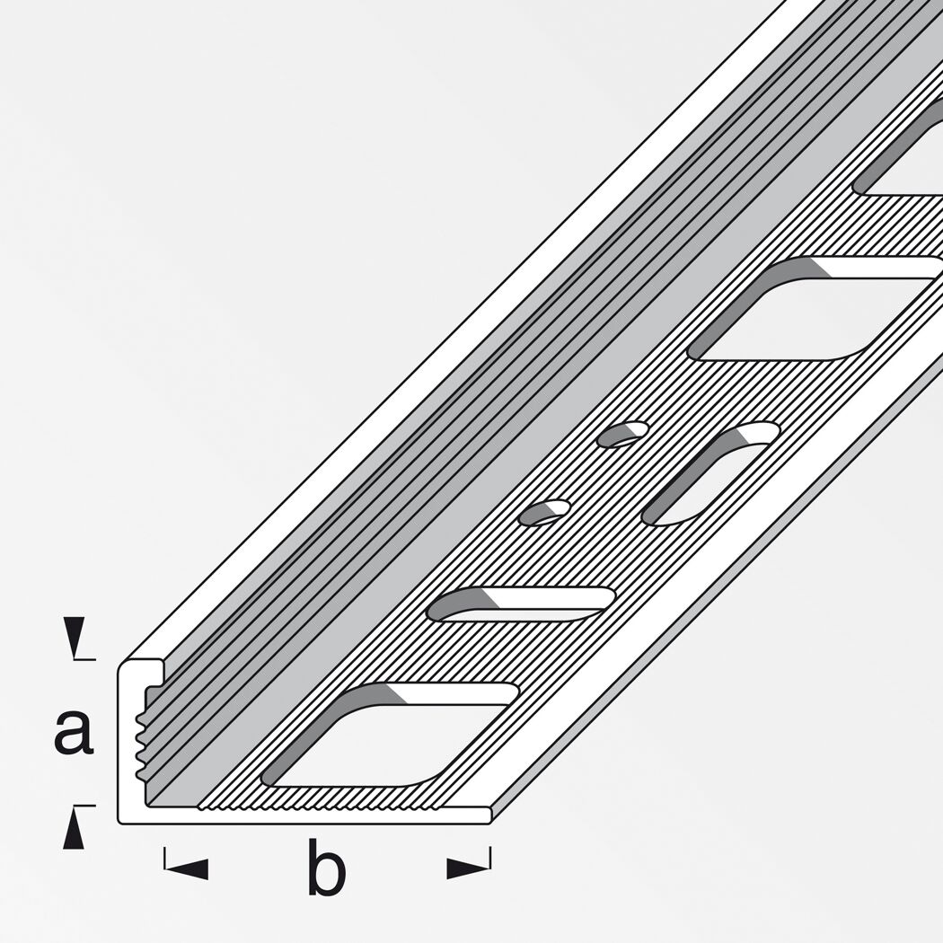 Silbernes Winkel-Profil aus Aluminium