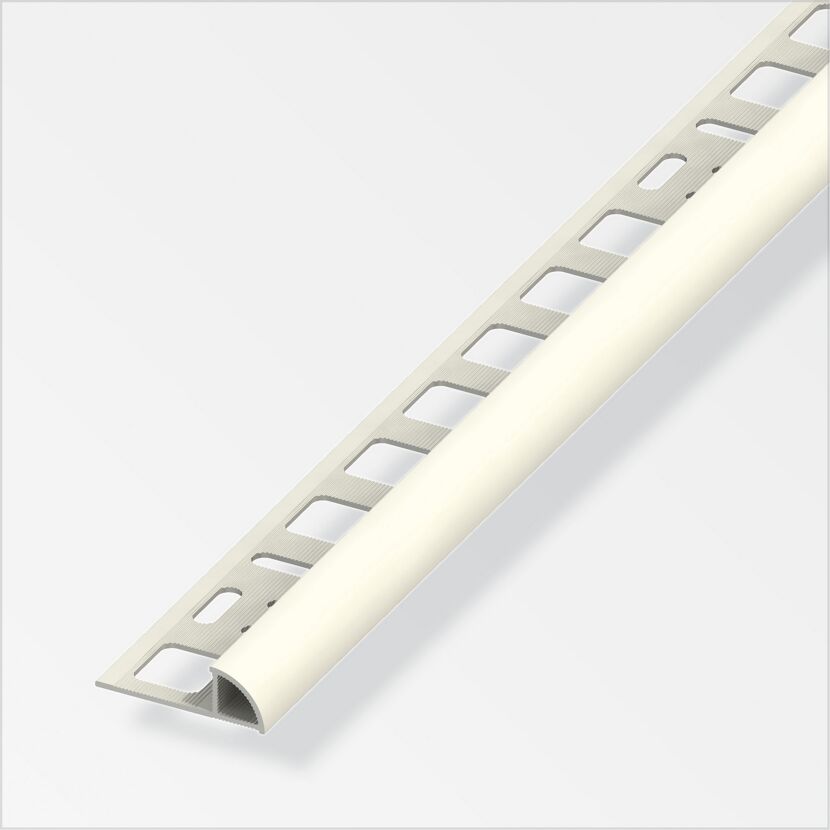 PVC-Viertelkreisprofil weiß 2500 x 19,5 mm