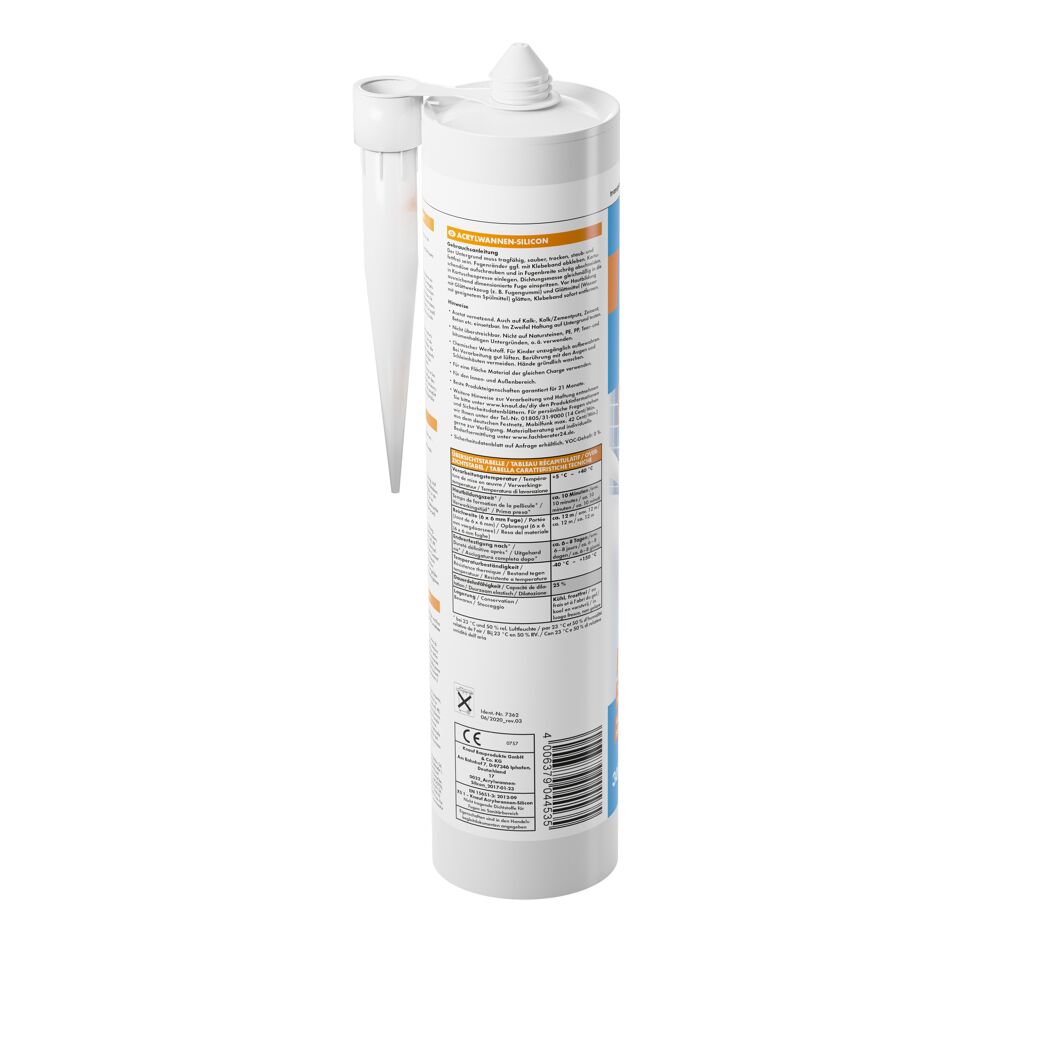 Acrylwannen-Silikon transparent 300 ml