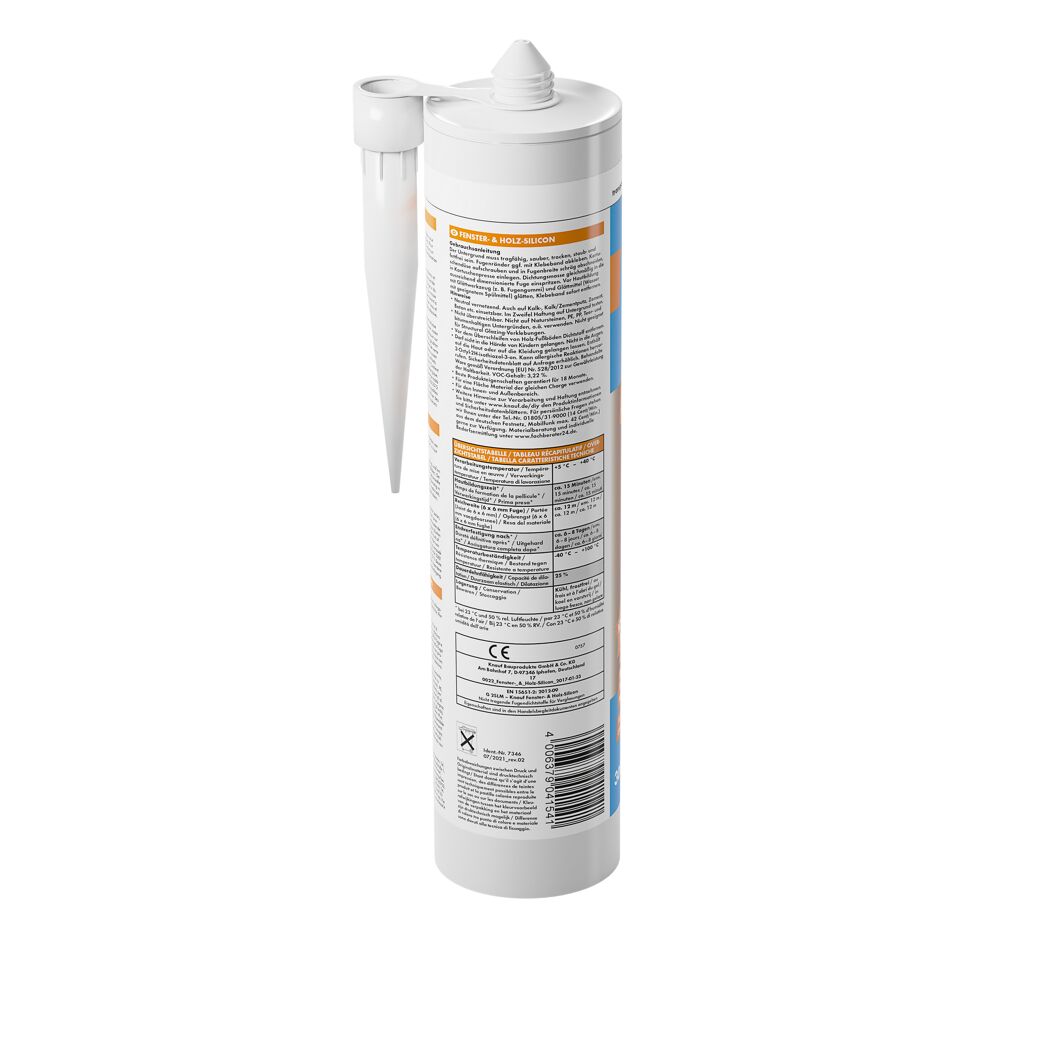 Fenster- und Holzsilikon transparent 300 ml