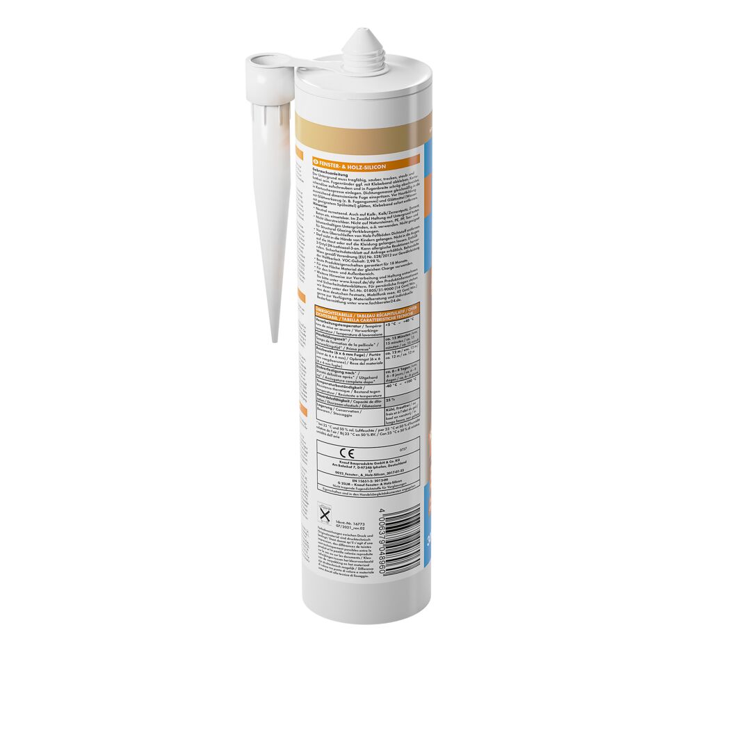 Fenster- und Holzsilikon buchefarben 300 ml