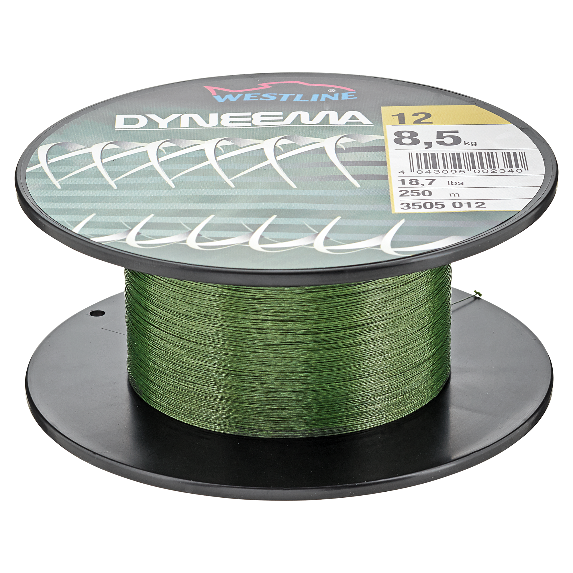 Angelschnur "Dyneema" grün 8,5 kg 250 m + product picture