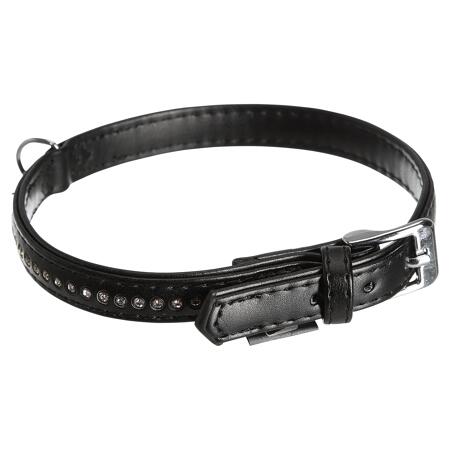 2. Bild von Hundehalsband 'Monte Carlo' Kunstleder schwarz Gr. L/XL 45 x 2,2 cm