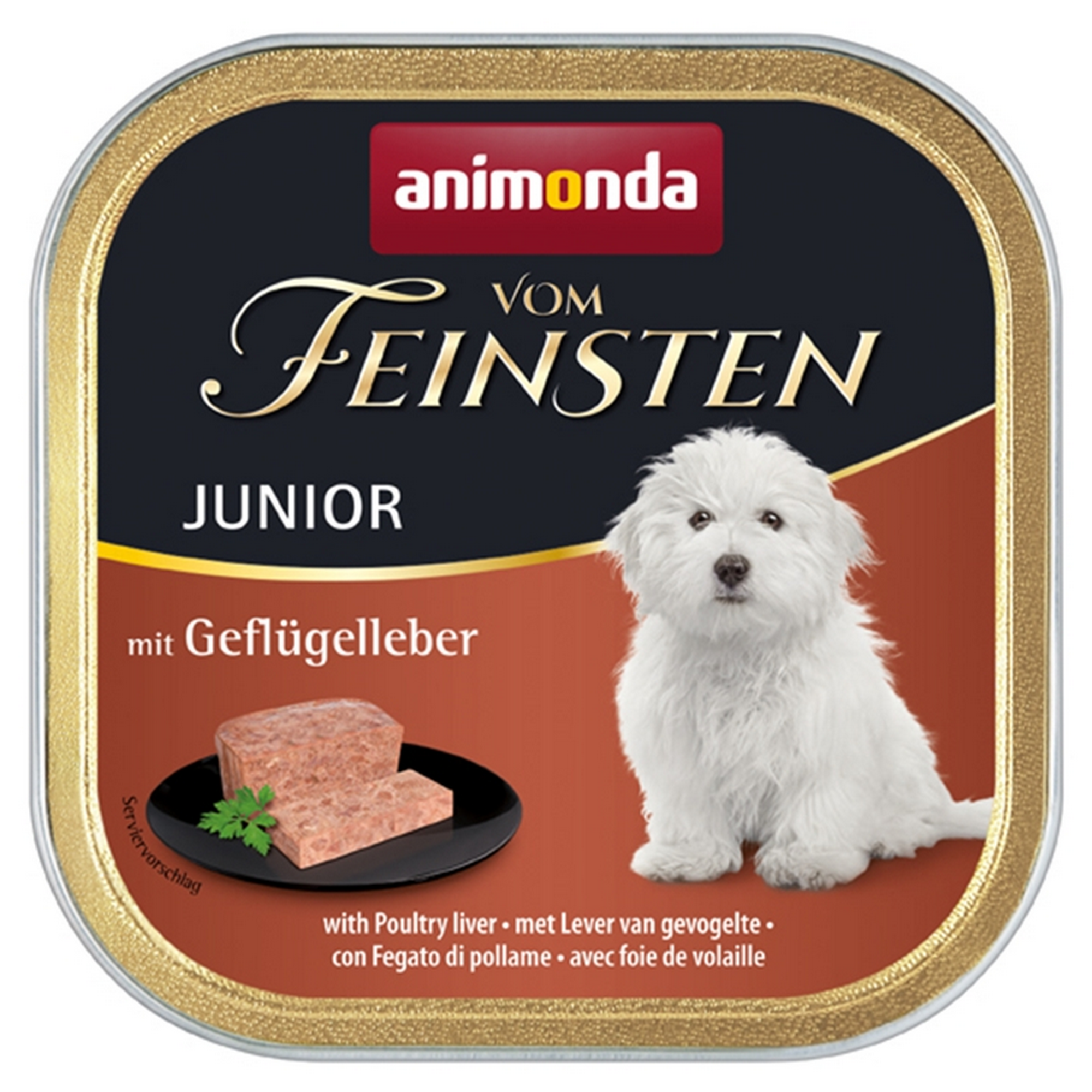 Hundefutter 'Vom Feinsten' Junior Geflügelleber 150 g