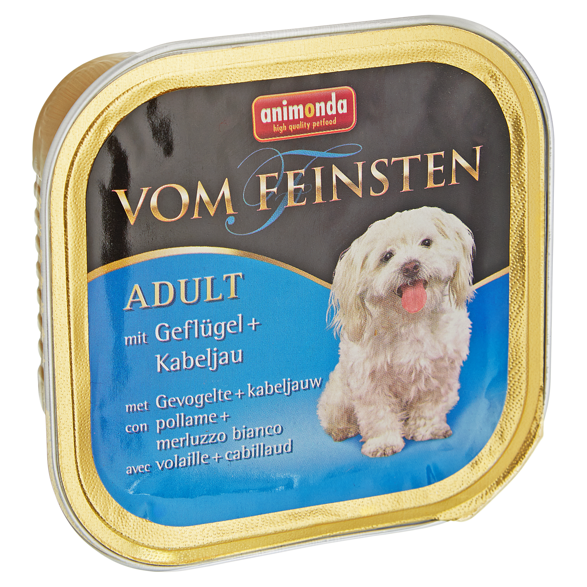 Hundenassfutter "Vom Feinsten" Adult mit Geflügel und Kabeljau 150 g + product picture