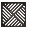 Hofablauf-Rost Gusseisen 25 x 25 cm