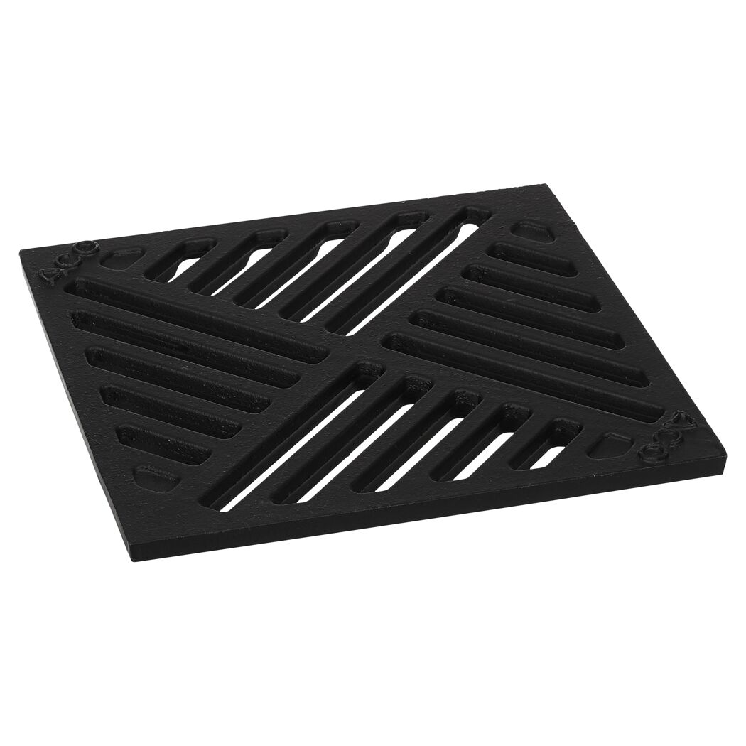 Hofablauf-Rost Gusseisen 25 x 25 cm