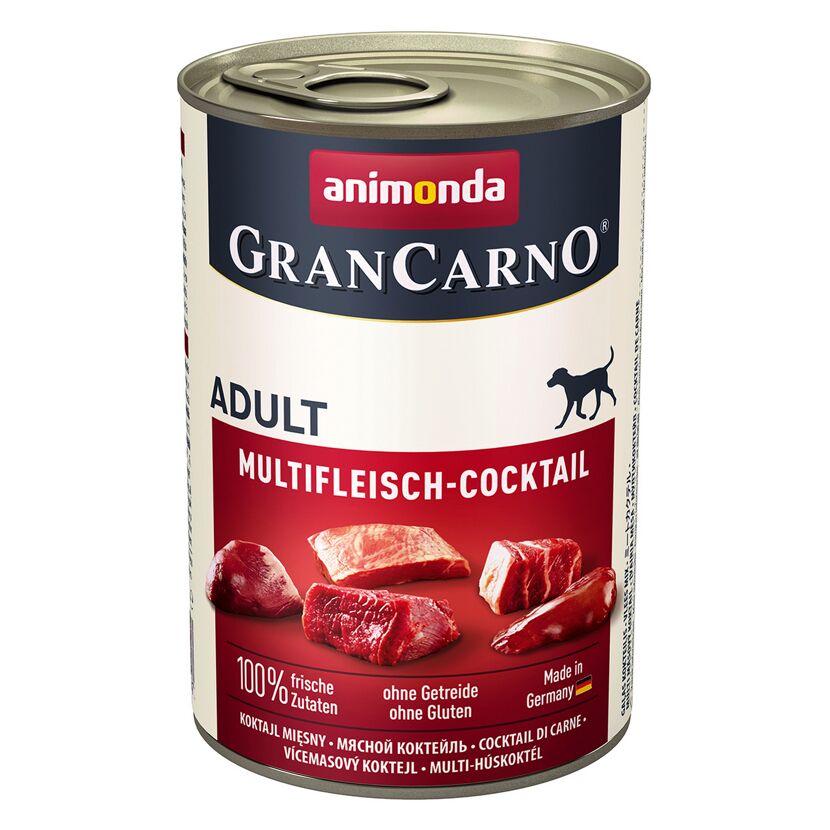 Hundefutter 'granCarno' Adult Multi-Fleisch 400 g