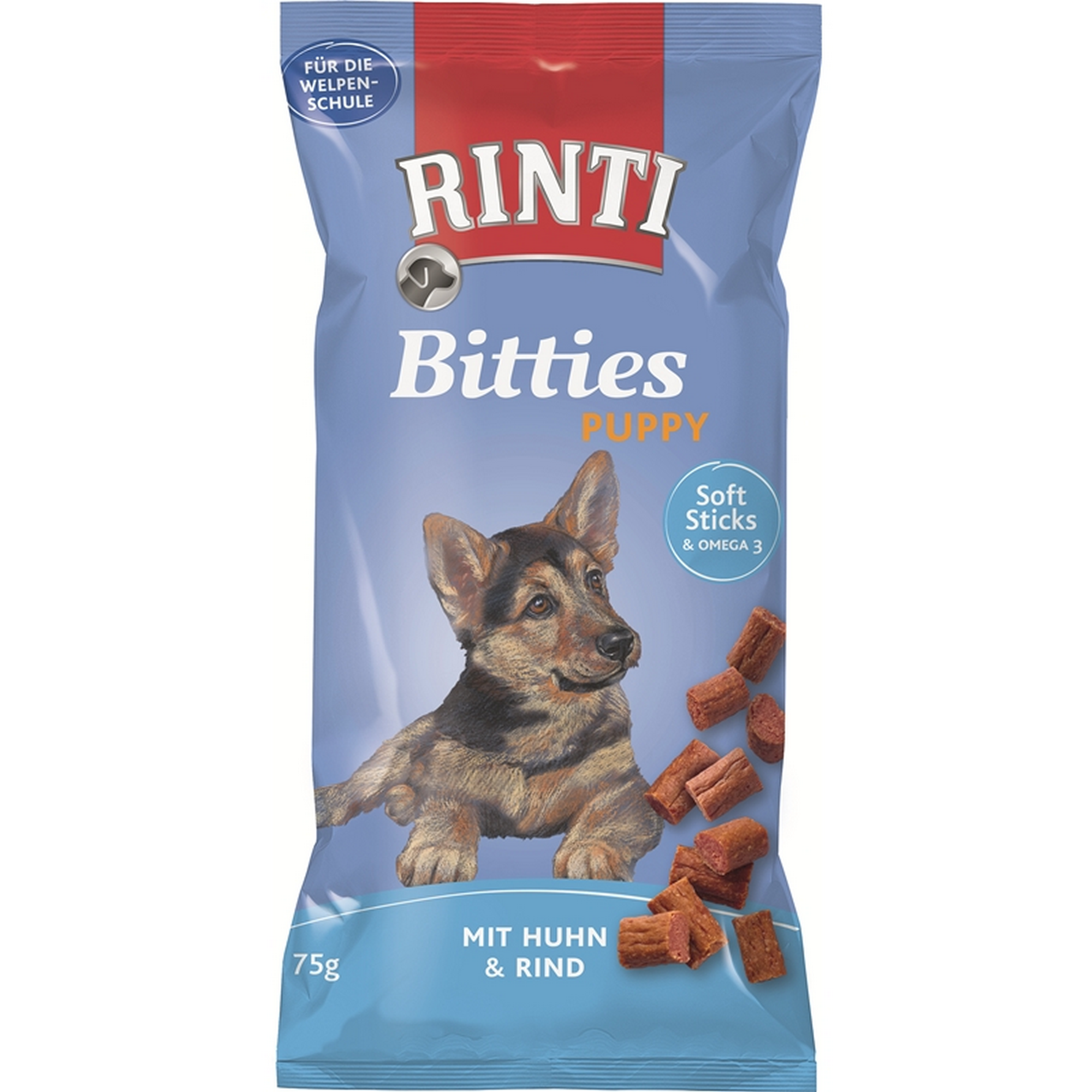 Hundefutter 'Bitties' Puppy Huhn Rind 75 g