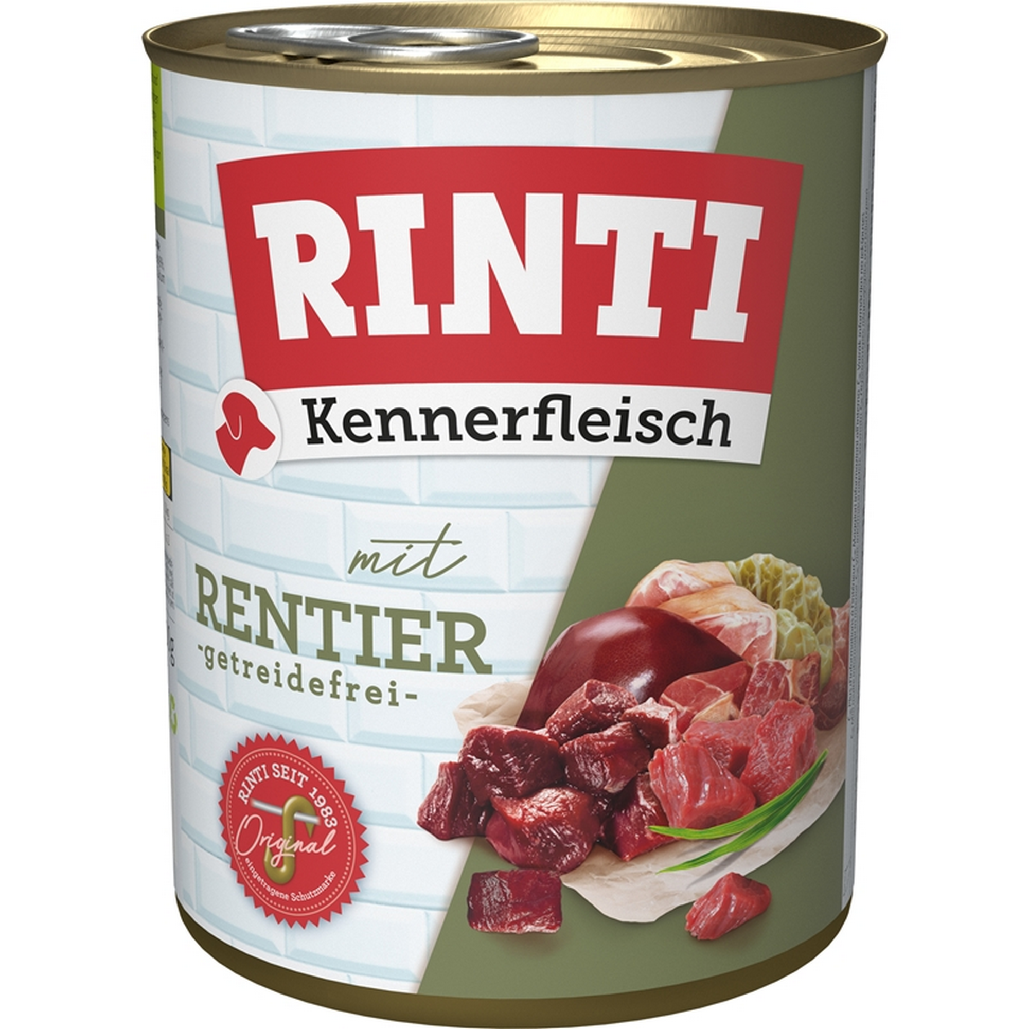 Hundefutter 'Kennerfleisch' mit Rentier 800 g