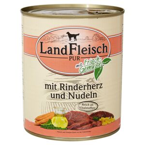 Hundenassfutter "Pur" mit Frischgemüse/Rinderherz/Nudeln 800 g