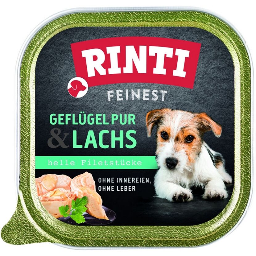 Hundefutter 'Feinest' Geflügel Pur Lachs 150 g