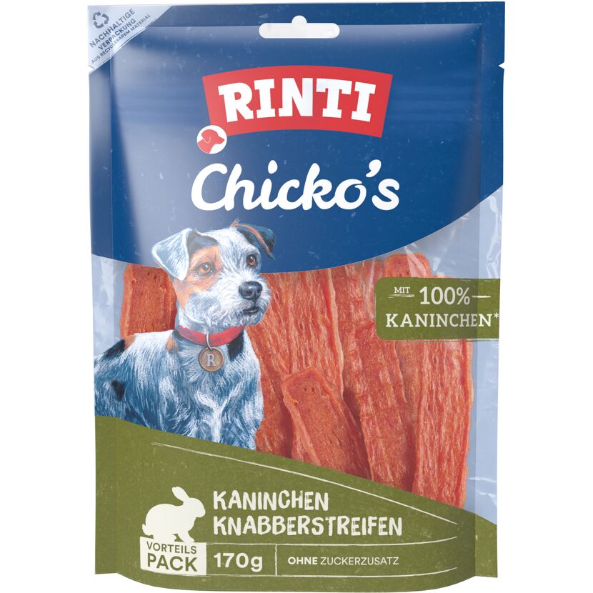 Hundefutter 'Chicko' Kaninchenstreifen 170 g