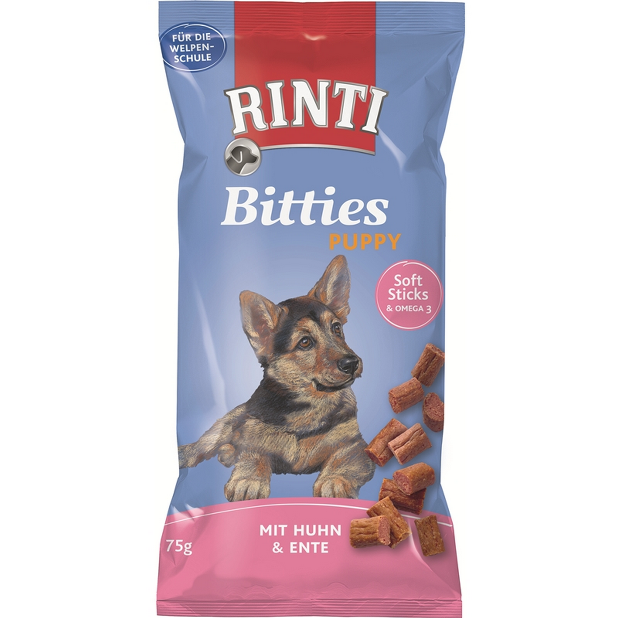 Hundefutter 'Bitties' Puppy Huhn Ente 75 g
