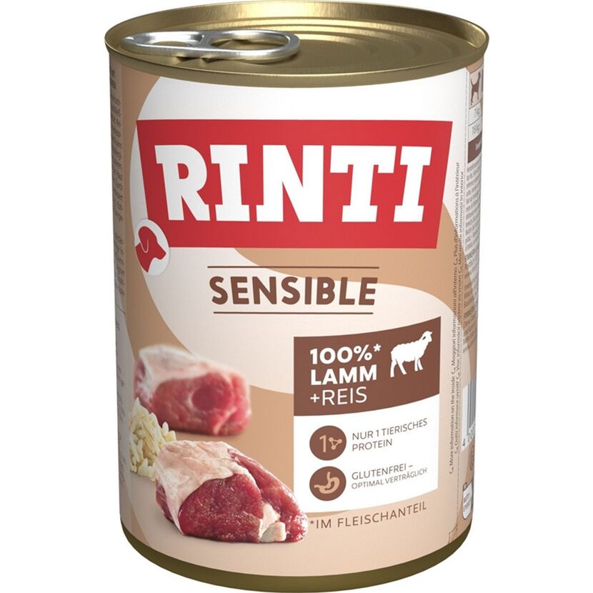Hundefutter 'Sensible' Lamm Reis 400 g