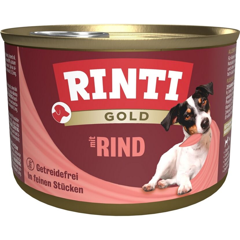 Hundefutter 'gold' Rindstücke 185 g