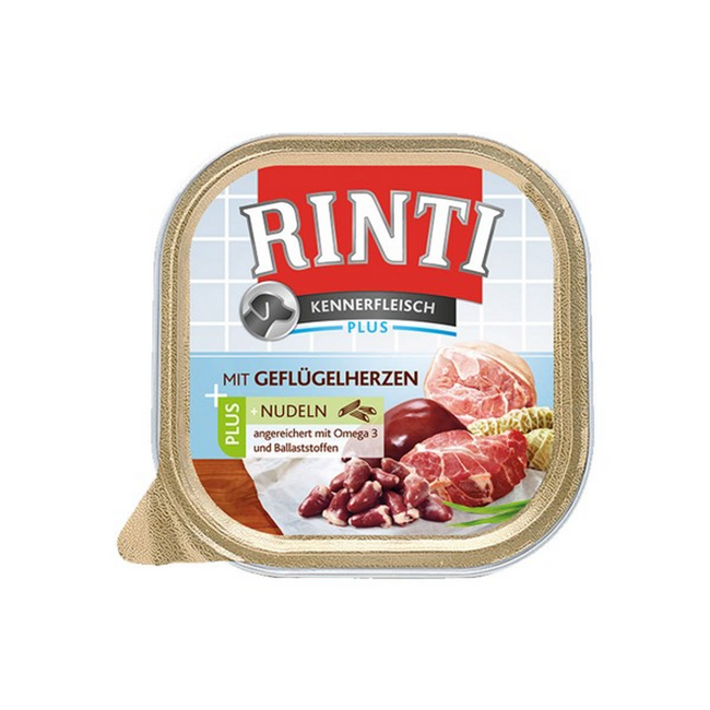Bild von Hundenassfutter 'Kennerfleisch' mit Geflügelherzen plus Nudeln 300 g
