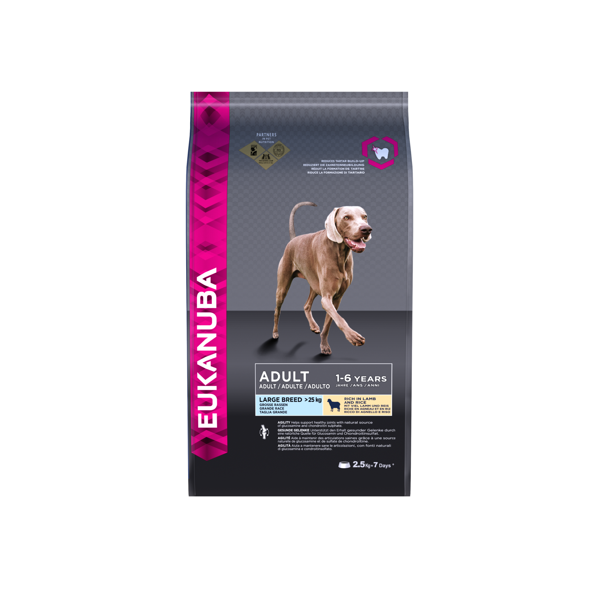 Grosse Hunde Lamm 2,5kg EUKANUBA Adult + product picture