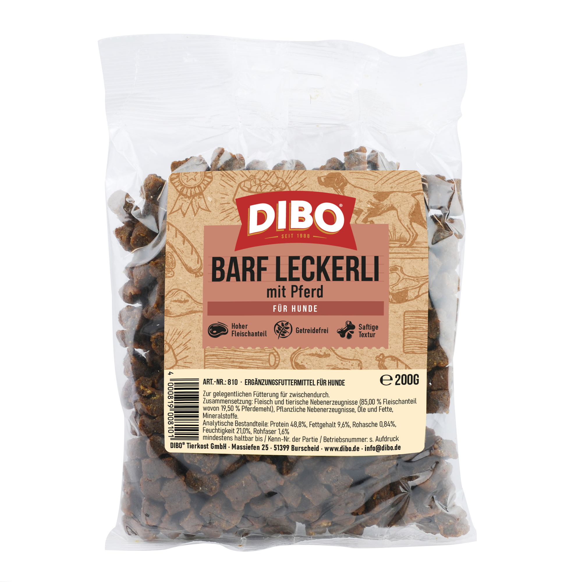 Barf Leckerli mit Pferd 200 g