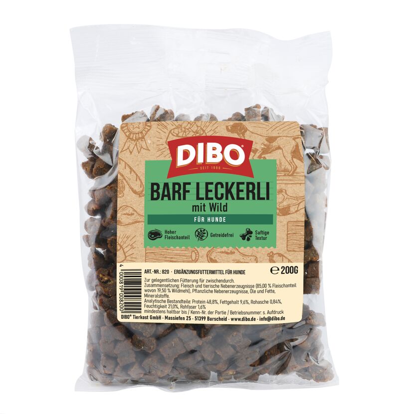 Barf Leckerli mit Wild 200 g