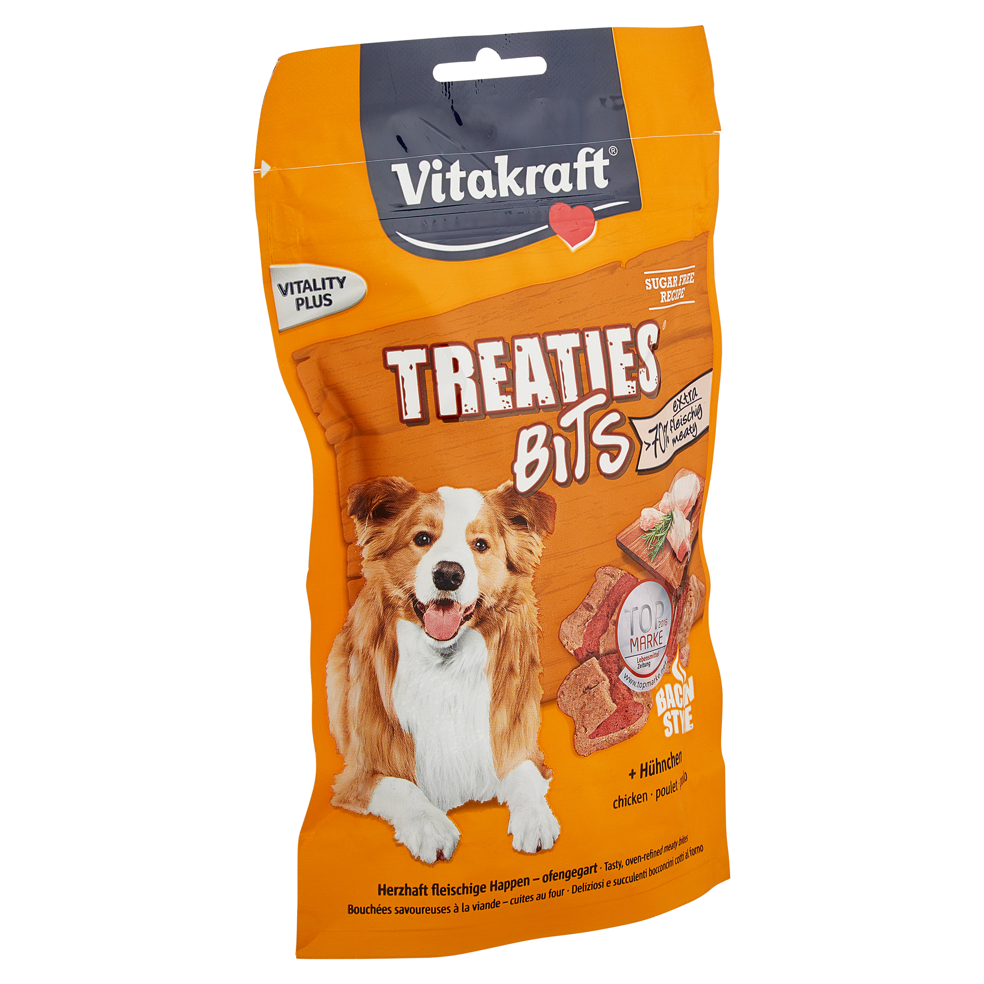Hundesnack "Treaties" Bits mit Hühnchen/Bacon-Style 120 g + product picture